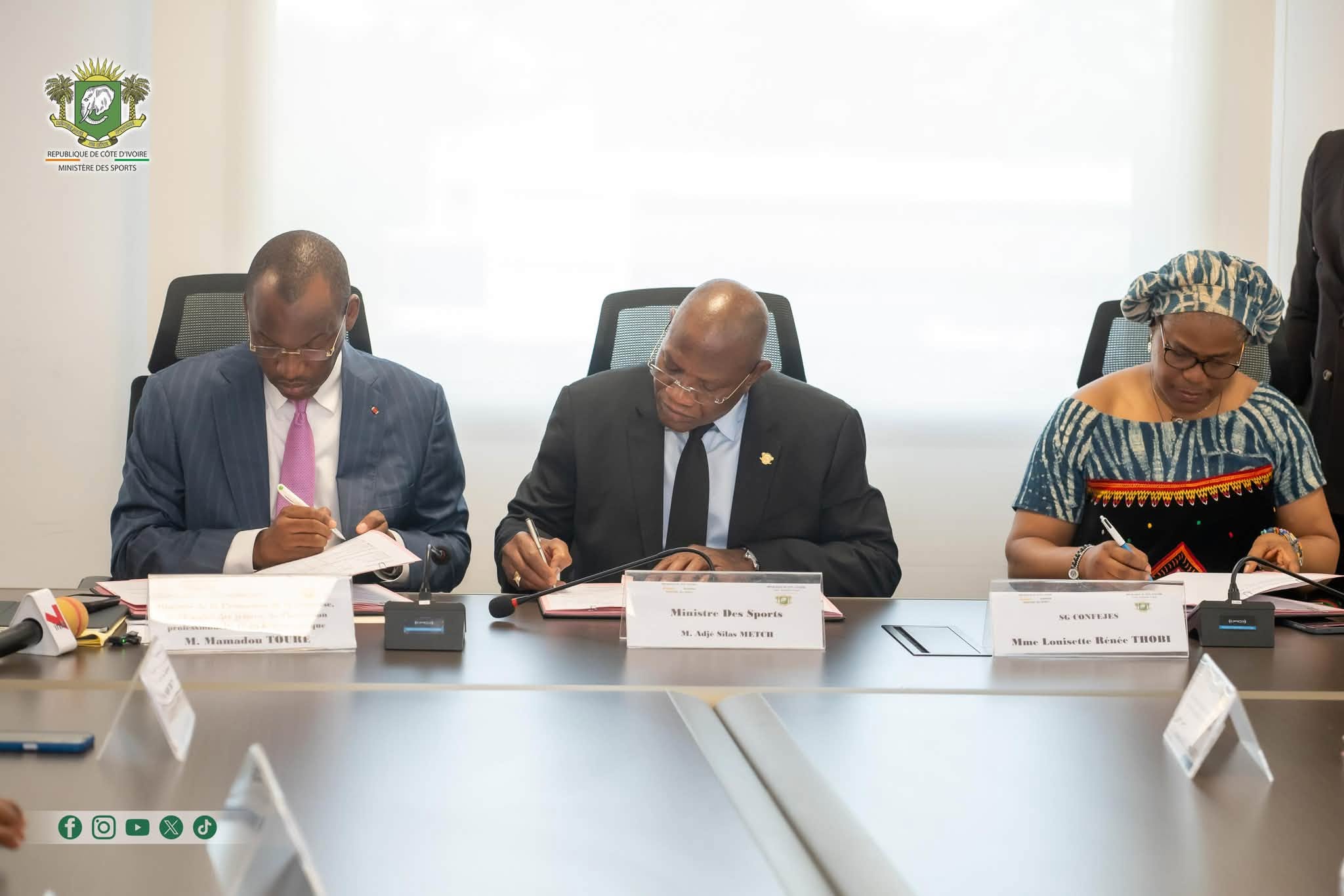 La Côte d’Ivoire va prendre la présidence de la CONFEJES pour le mandat 2027-2029