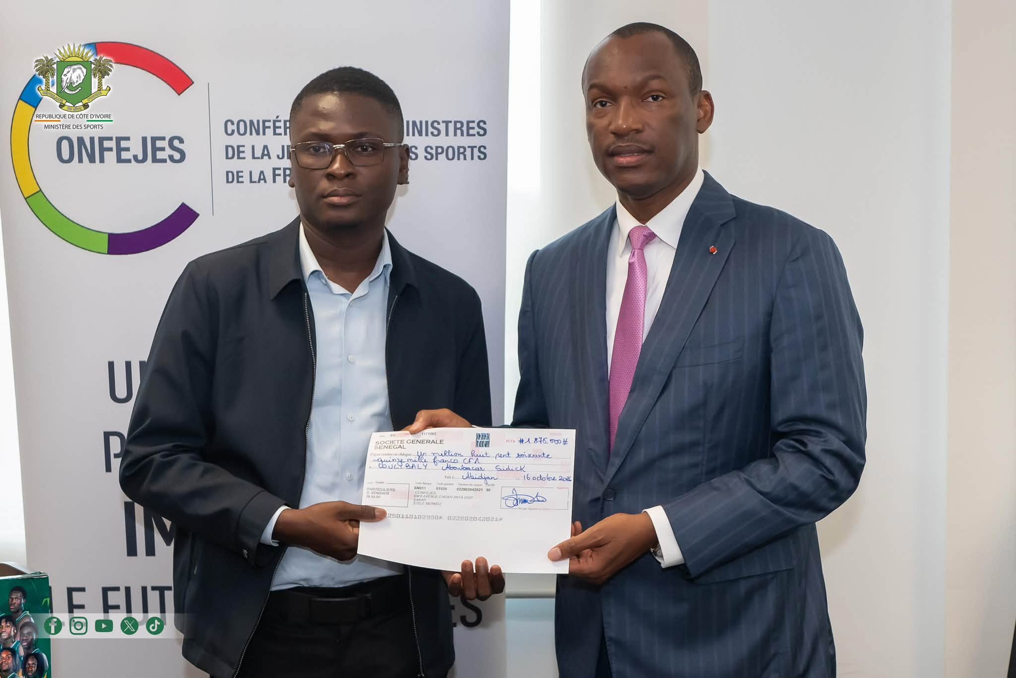 La Côte d’Ivoire va prendre la présidence de la CONFEJES pour le mandat 2027-2029
