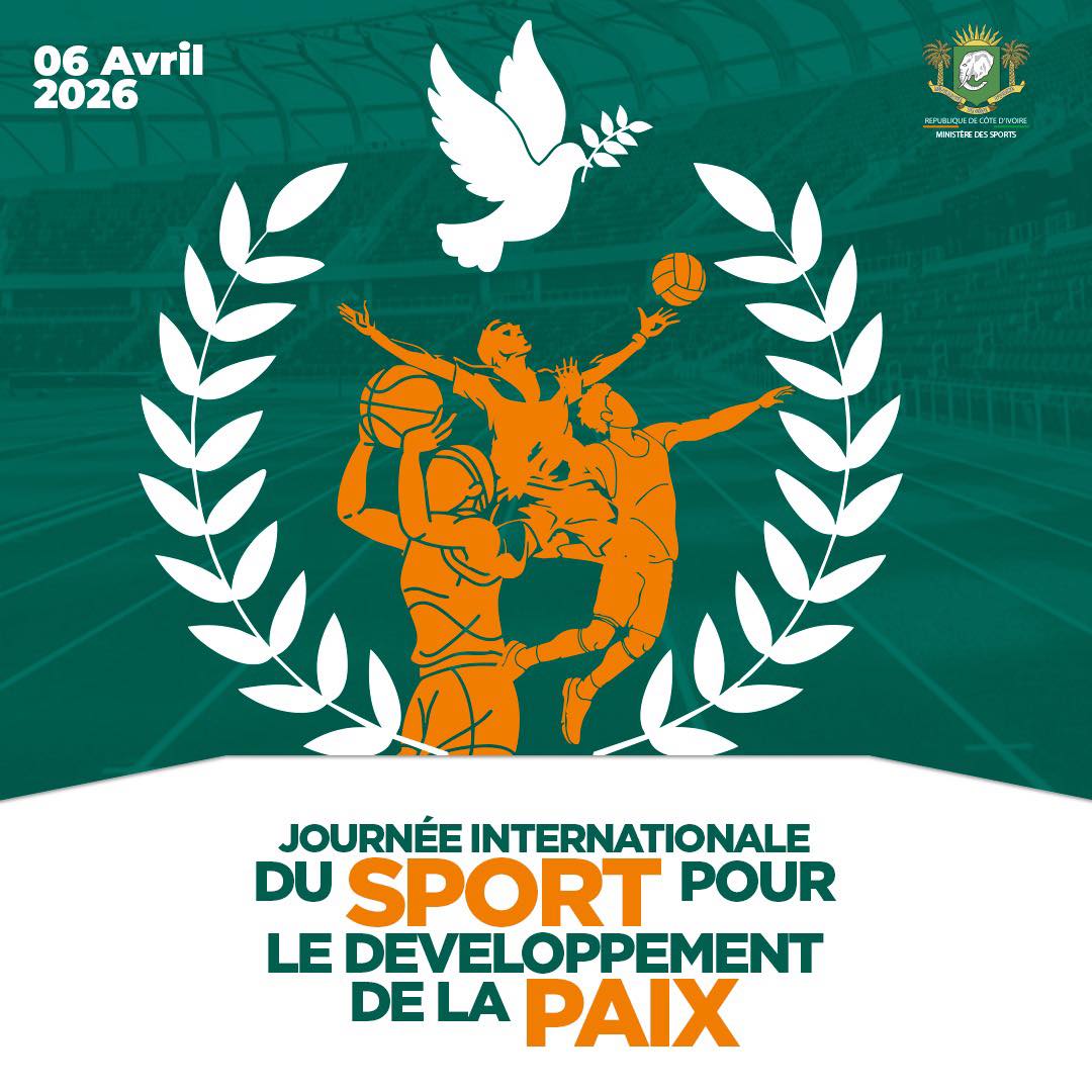 La Côte d'Ivoire va célèbrer le sport le 11 avril à l'INJS de Marcory sous le signe de l'unité et de la paix