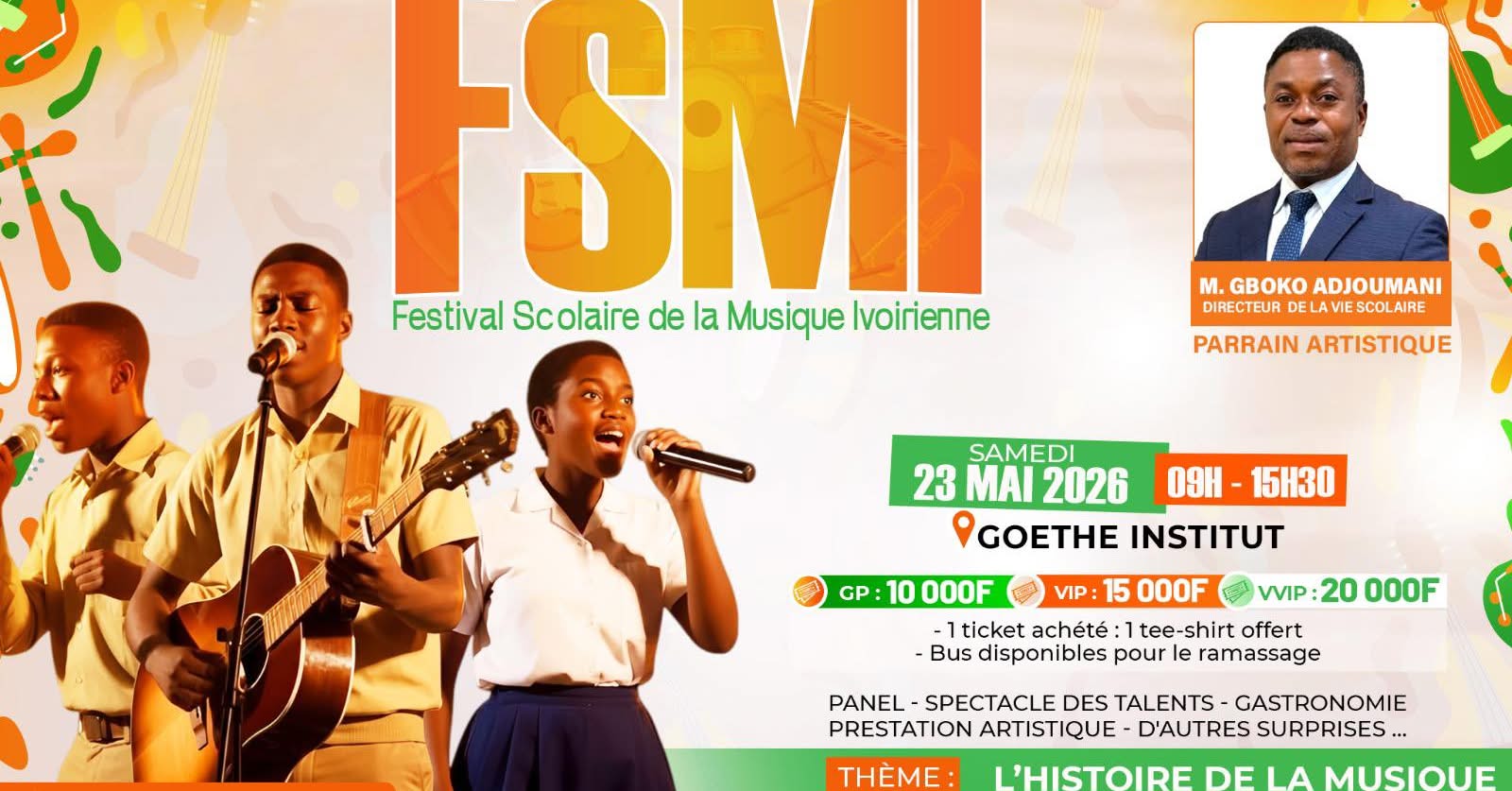 Le BURIDA sensibilise les jeunes talents à la protection des œuvres au Festival scolaire de la musique ivoirienne